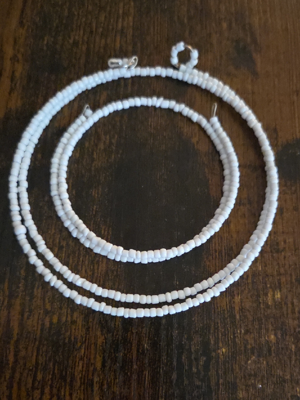 Handcrafted Seed Bead Wrap Necklace And Bracelet Set